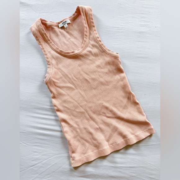 Agolde Ribbed Rayne Tank in Cabana size S - Picture 3 of 7